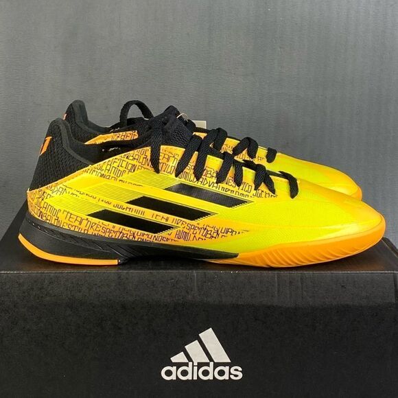 Adidas  X Speedflow Messi.3 IN J 'Solar Gold Bright Yellow' size 4.5 (womens 6.5 - Picture 1 of 9